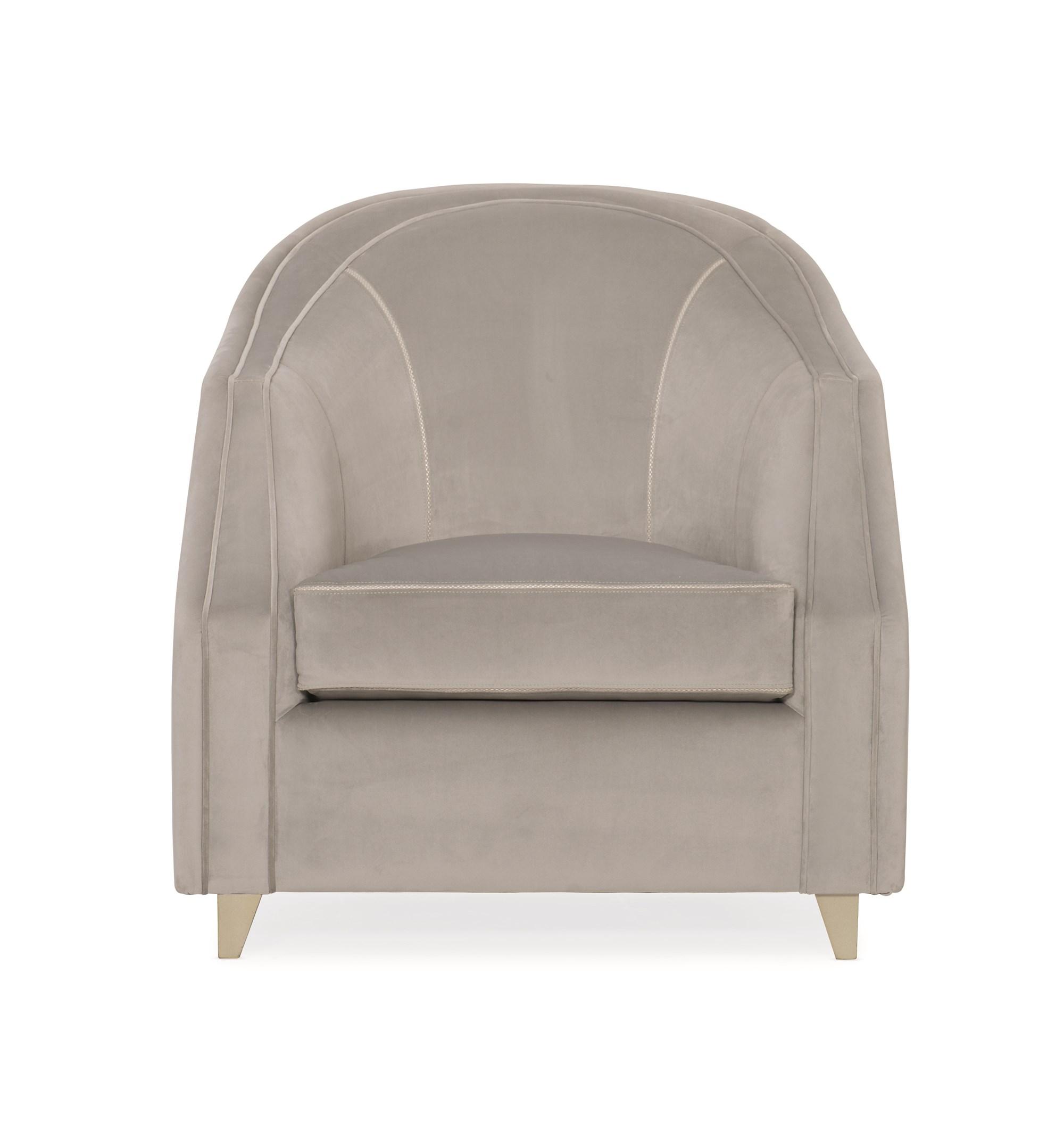 

    
Dove Grey Velvet Fabric & Taupe Paint Finish Accent Chair SEAMS TO ME by Caracole
