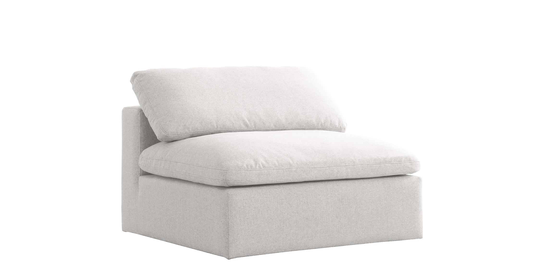 Contemporary, Modern Armless Chair SERENE 601Cream-Armless 601Cream-Armless in Cream Linen