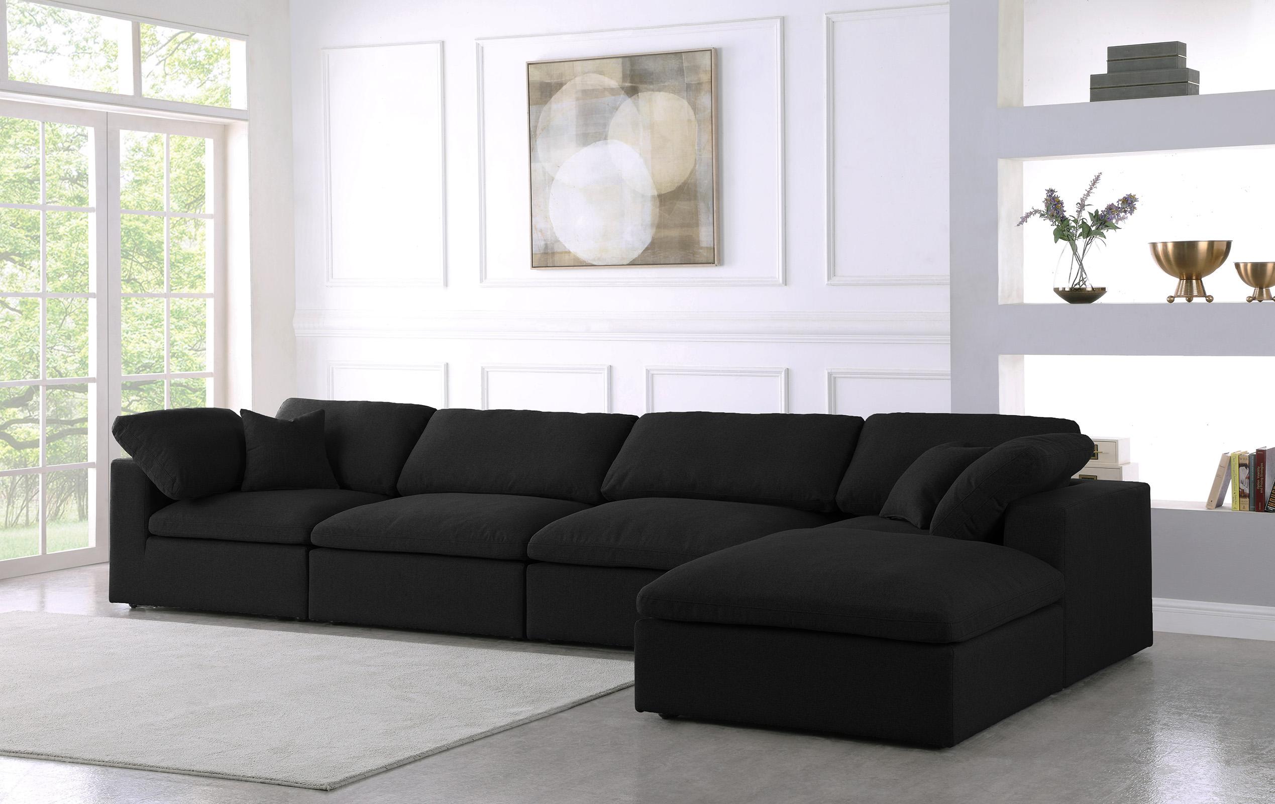 

        
Meridian Furniture SERENE 601Black-Sec5A Modular Sectional Black Linen 094308256979
