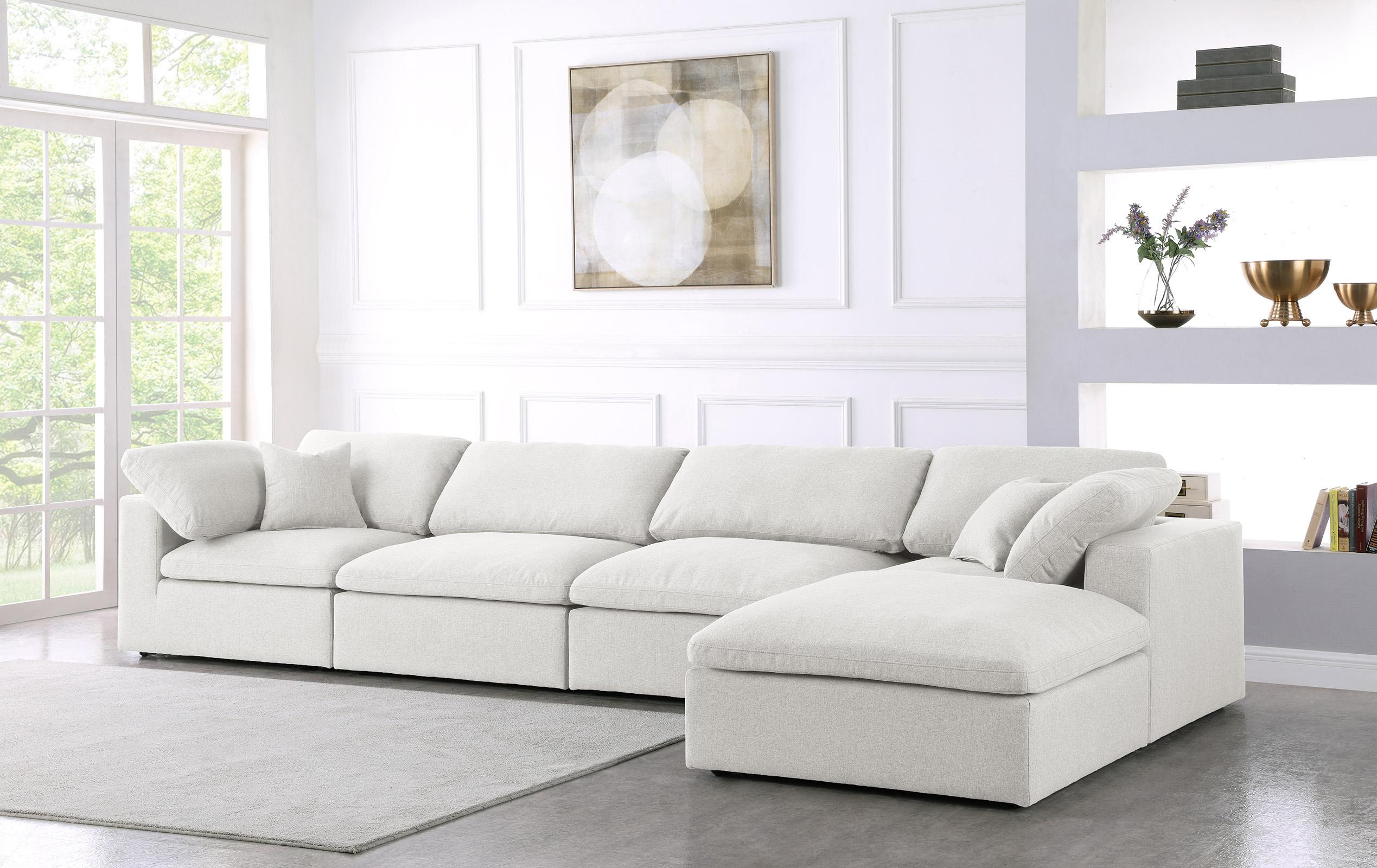 

        
Meridian Furniture SERENE 601Cream-Sec5A Modular Sectional Cream Linen 753359802114
