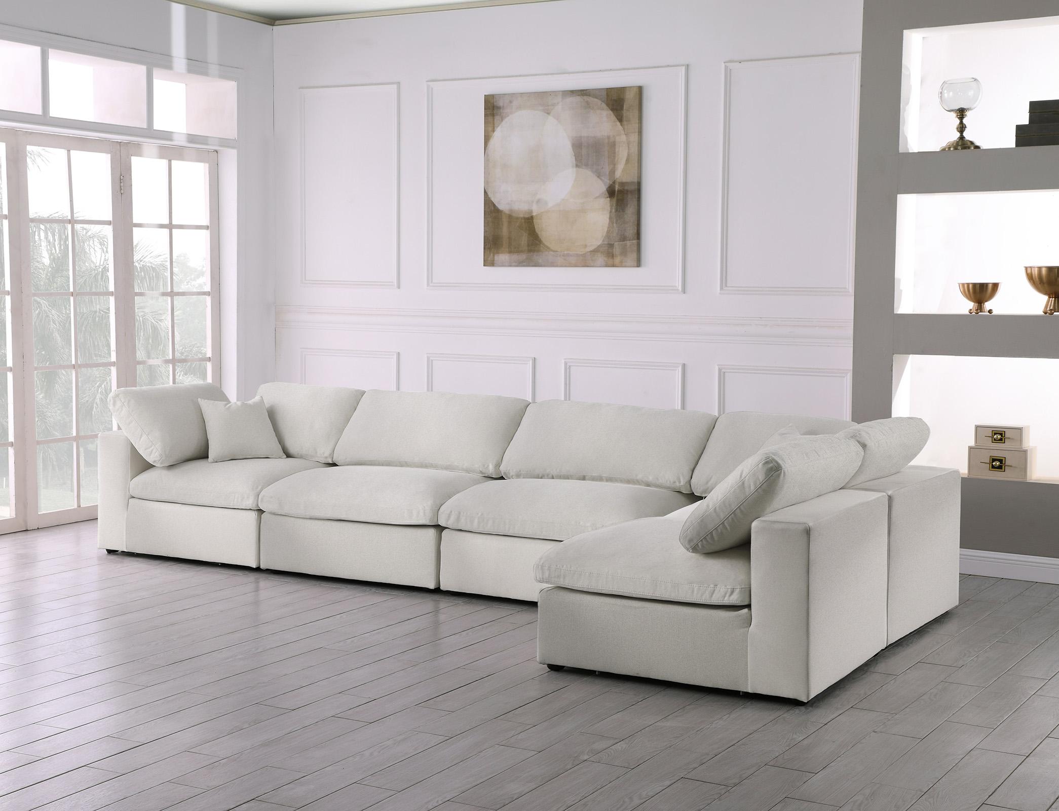 

        
Meridian Furniture SERENE 601Cream-Sec5D Modular Sectional Cream Linen 094308257976

