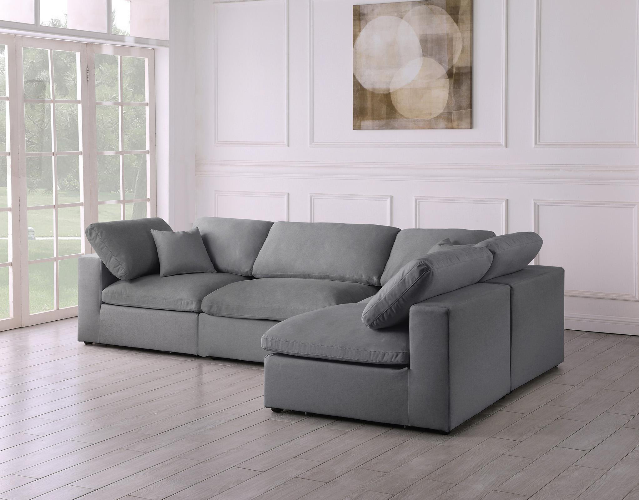 

        
Meridian Furniture SERENE 601Grey-Sec4B Modular Sectional Gray Linen 094308258003
