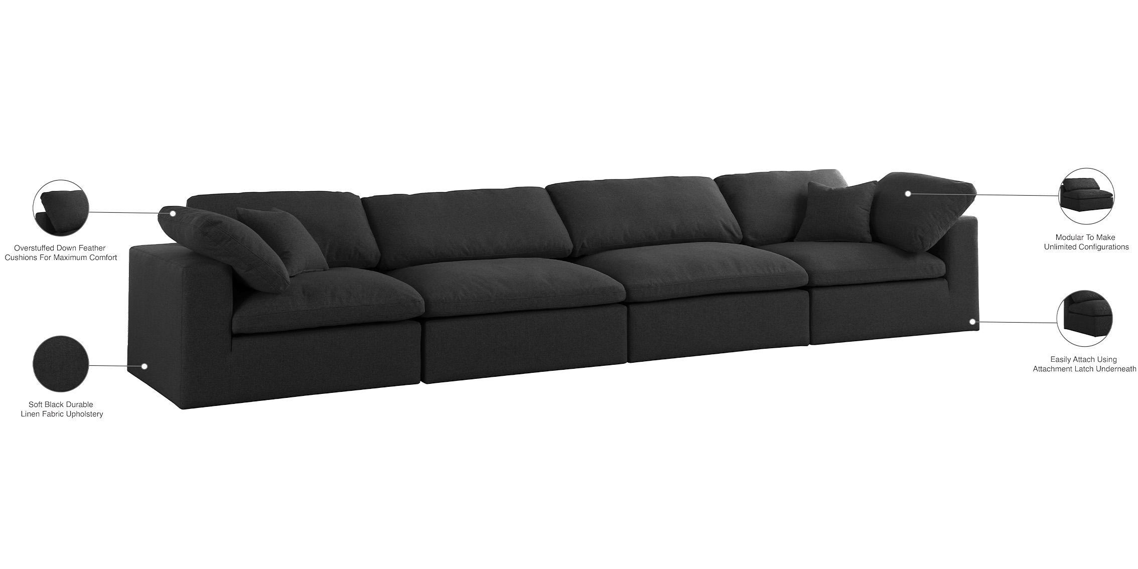 

        
Meridian Furniture SERENE 601Black-S158 Modular Sofa Black Linen 094308256931
