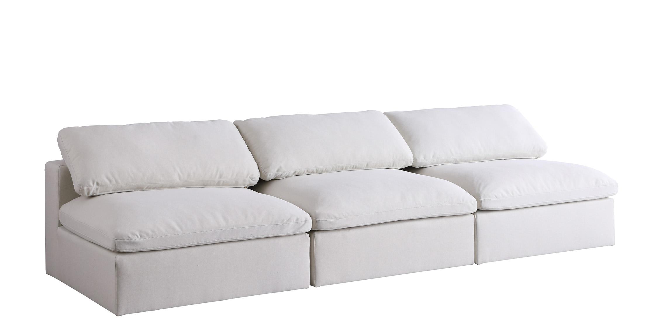 

    
Serene Cream Linen Textured Fabric Deluxe Comfort Modular Armless Sofa S117 Meridian
