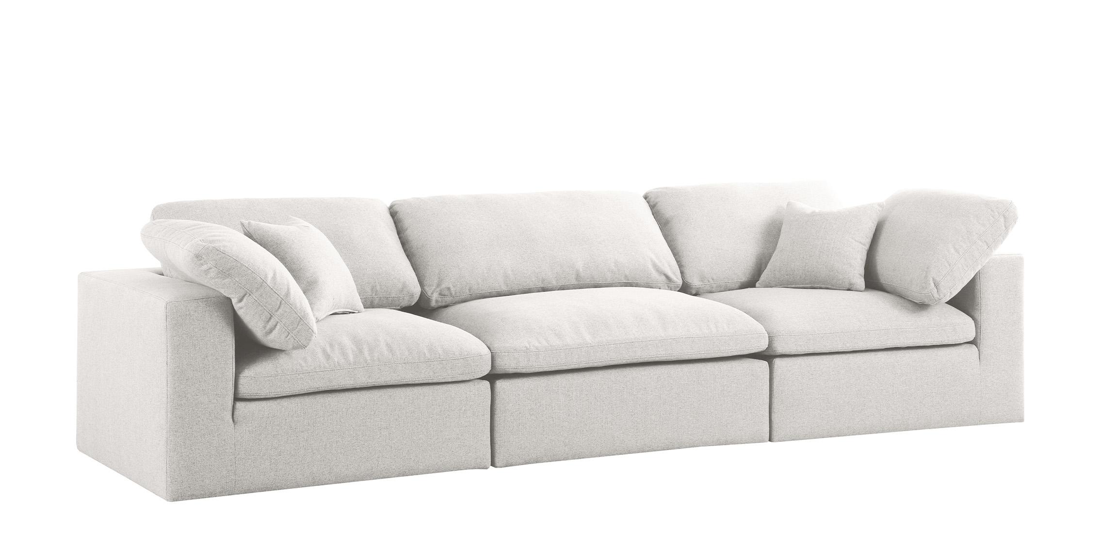 

    
Serene Cream Linen Textured Fabric Deluxe Comfort Modular Sofa S119 Meridian
