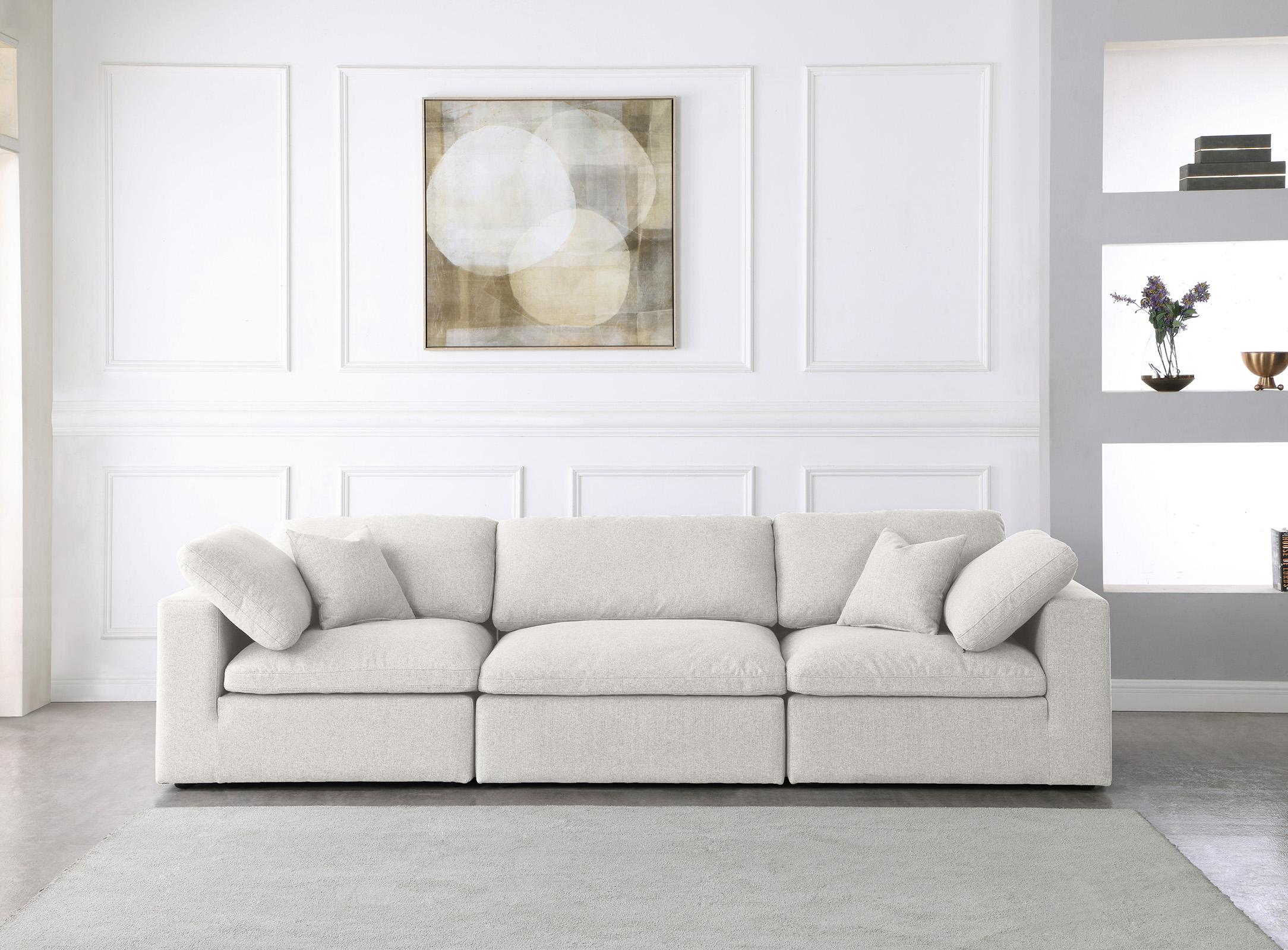 

    
Serene Cream Linen Textured Fabric Deluxe Comfort Modular Sofa S119 Meridian
