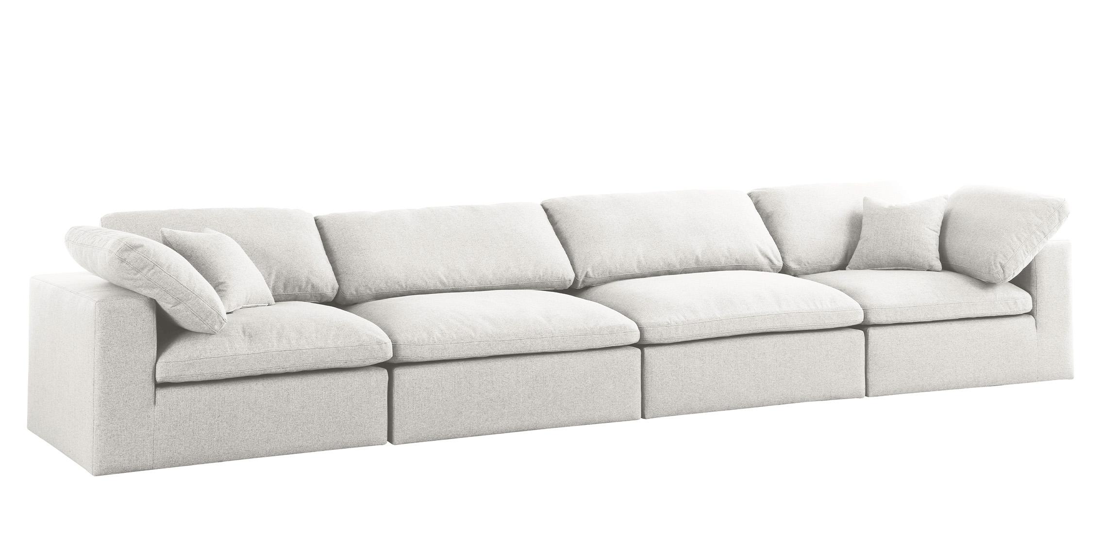 

    
Serene Cream Linen Textured Fabric Deluxe Comfort Modular Sofa S158 Meridian
