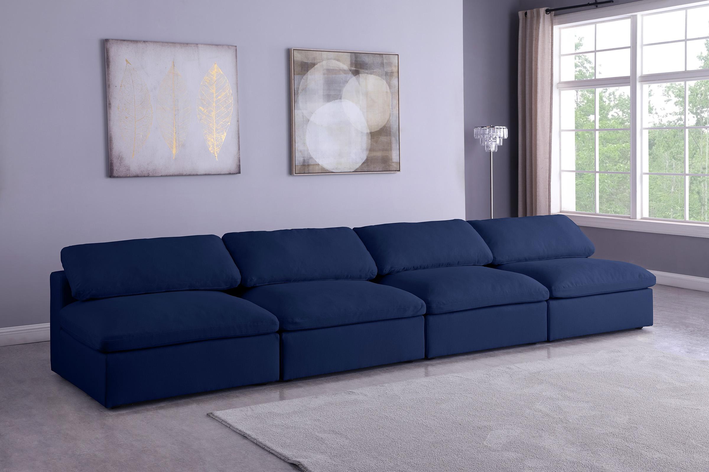 

    
Serene Navy Linen Textured Fabric Deluxe Comfort Modular Armless Sofa S156 Meridian
