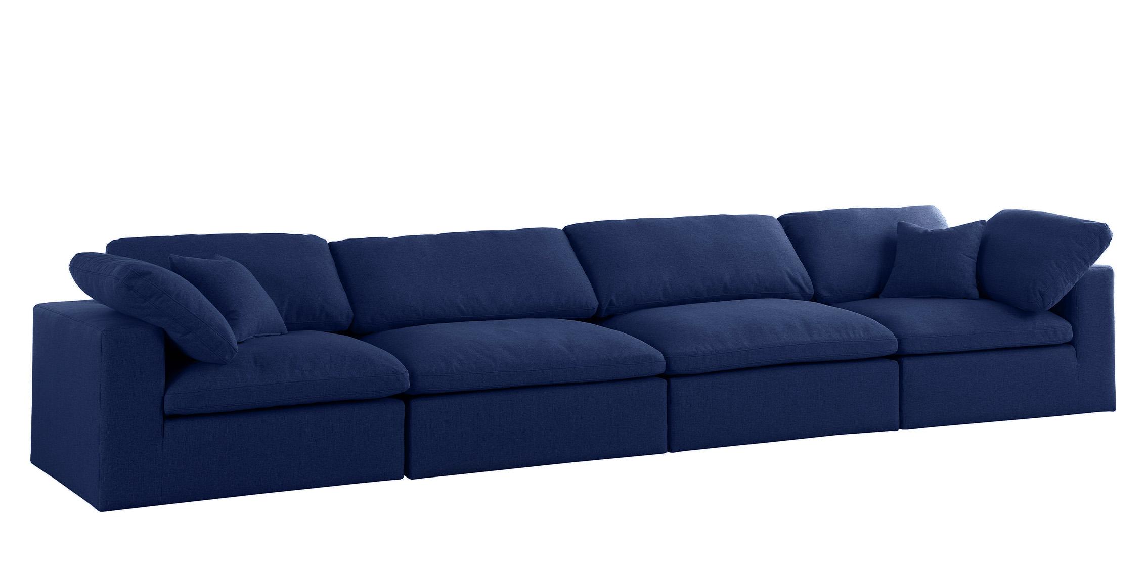 

    
Serene Navy Linen Textured Fabric Deluxe Comfort Modular Sofa S158 Meridian
