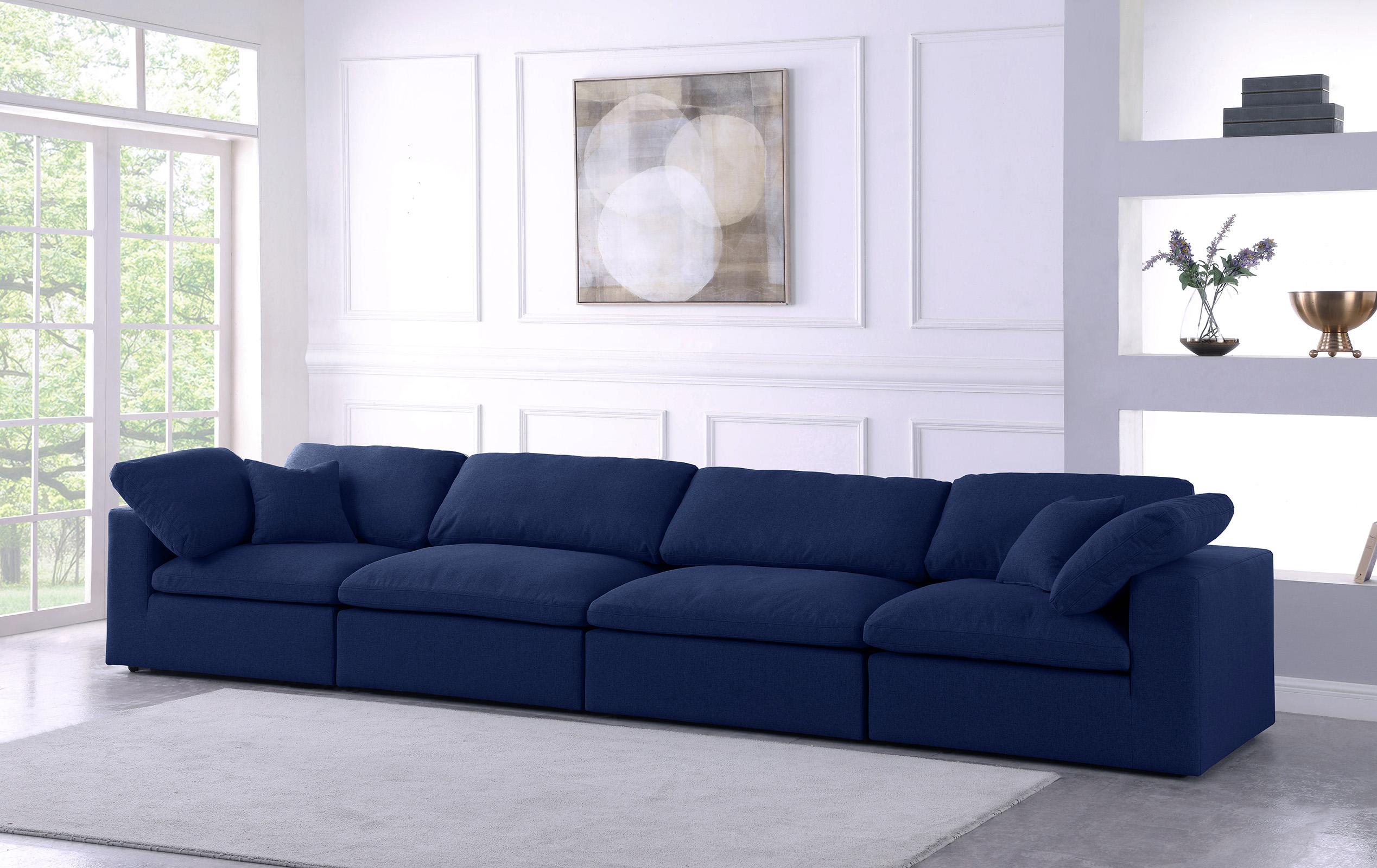 

    
Serene Navy Linen Textured Fabric Deluxe Comfort Modular Sofa S158 Meridian
