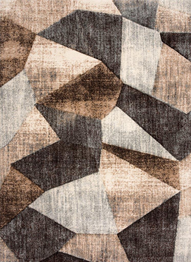 

    
Dresden Brown Abstract Shapes Area Rug 5x8 by Art Carpet
