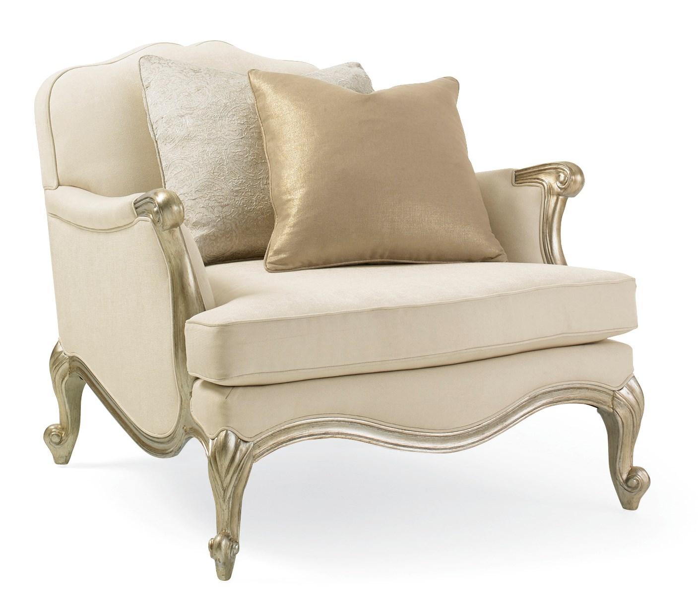 

    
Dressy Ivory & Gold Palette Traditional Accent Chair SAVOIR FAIRE by Caracole
