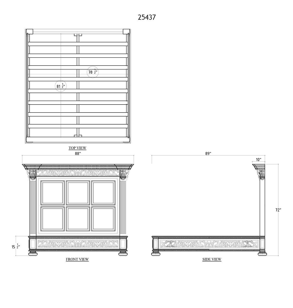 

    
25482 DRW Bramble Panel Bed
