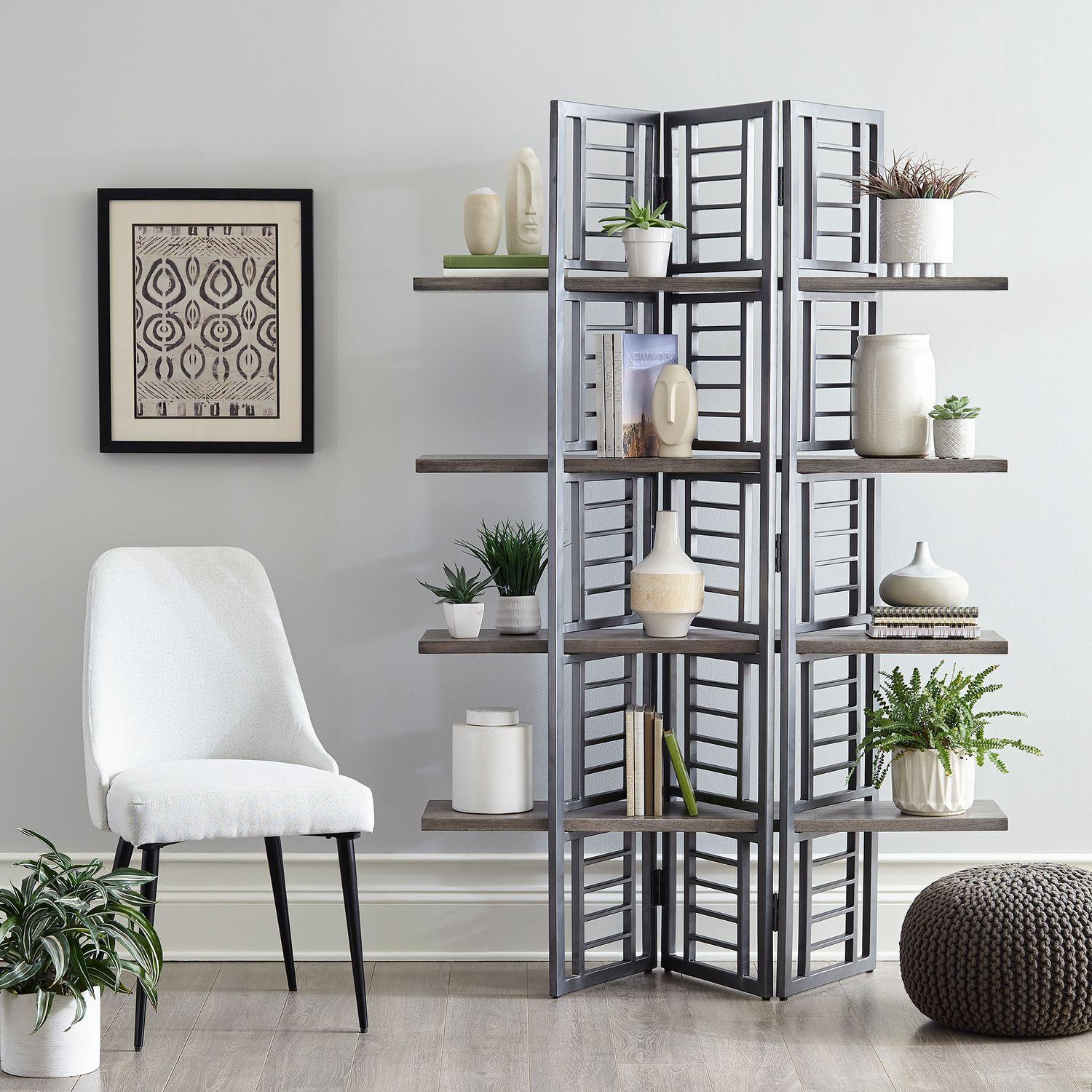 

    
Driftwood Gray Finish Removable Shelving Accent Bookcase Gate View Liberty Furniture

