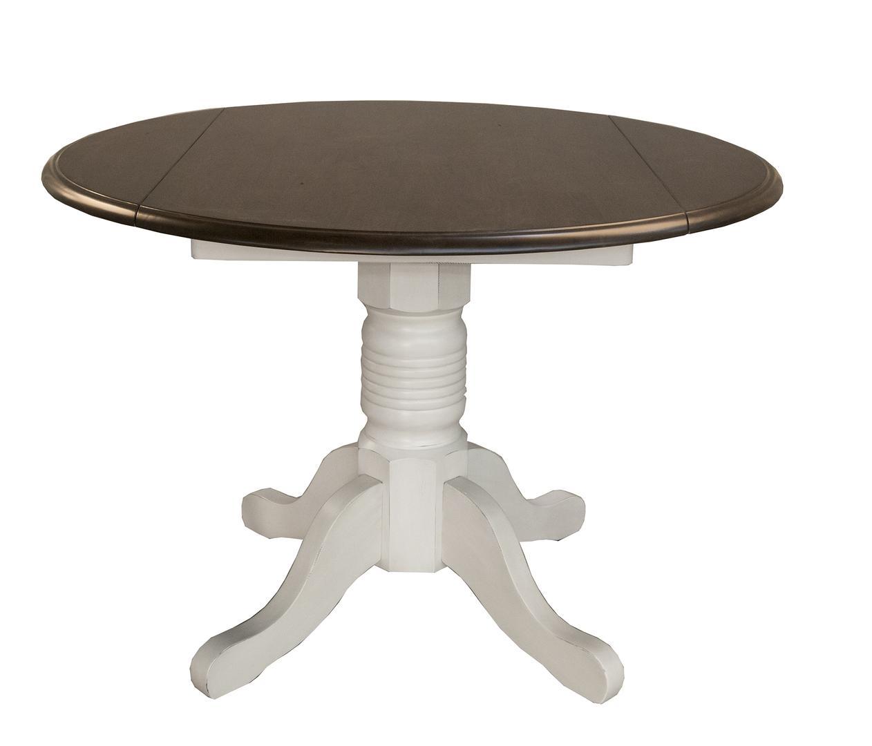 Rustic Dining Table British Isles CO BRICO6100 in Brown, White 
