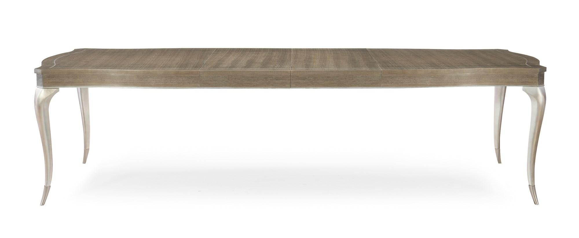 

        
Caracole AVONDALE RECTANGLE DINING TABLE Dining Table Driftwood/Silver  662896019490
