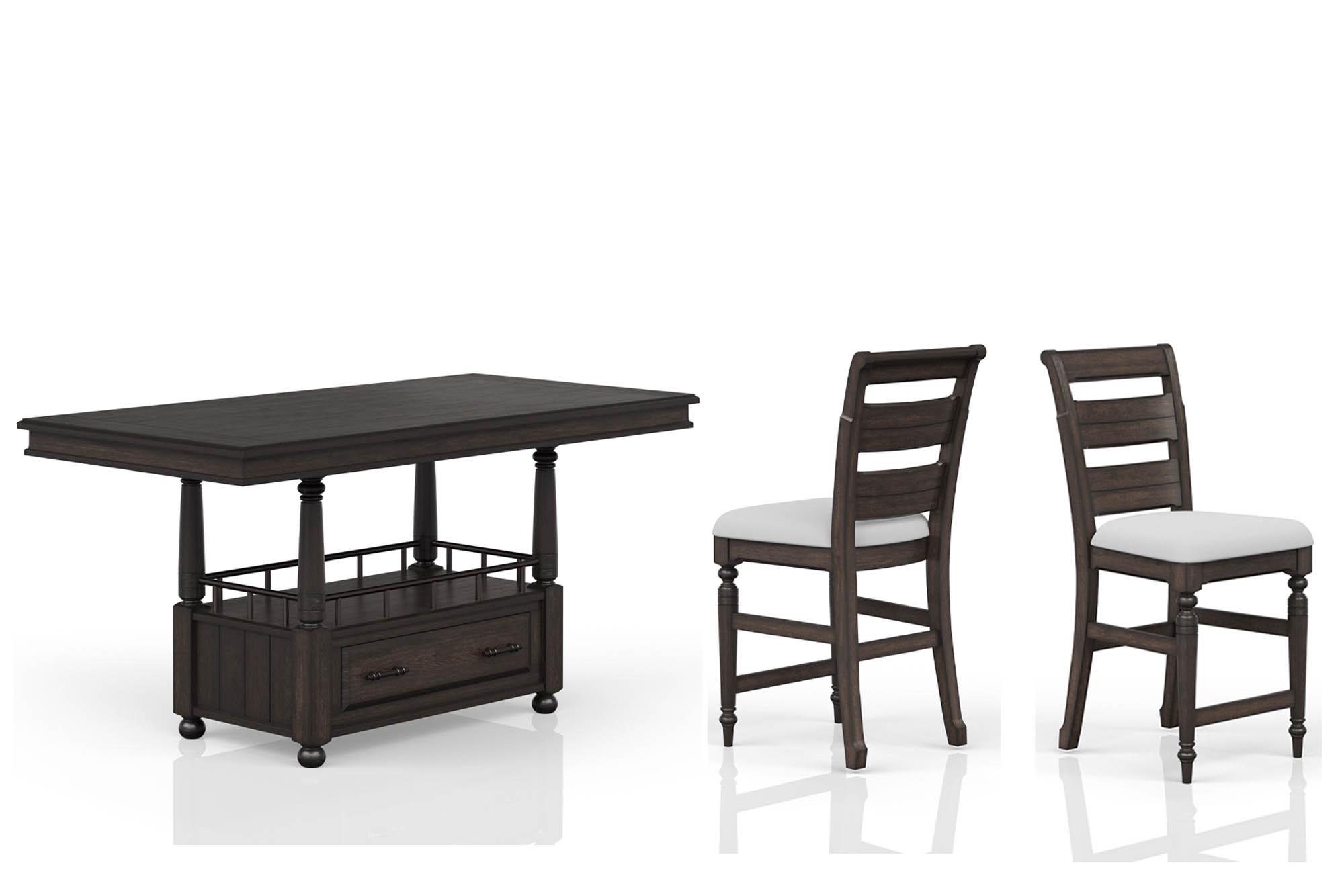 

    
Bernards Furniture BELLAMY LANE 5910-530-Set-5 Counter Table Set Brown 5910-530-Set-5
