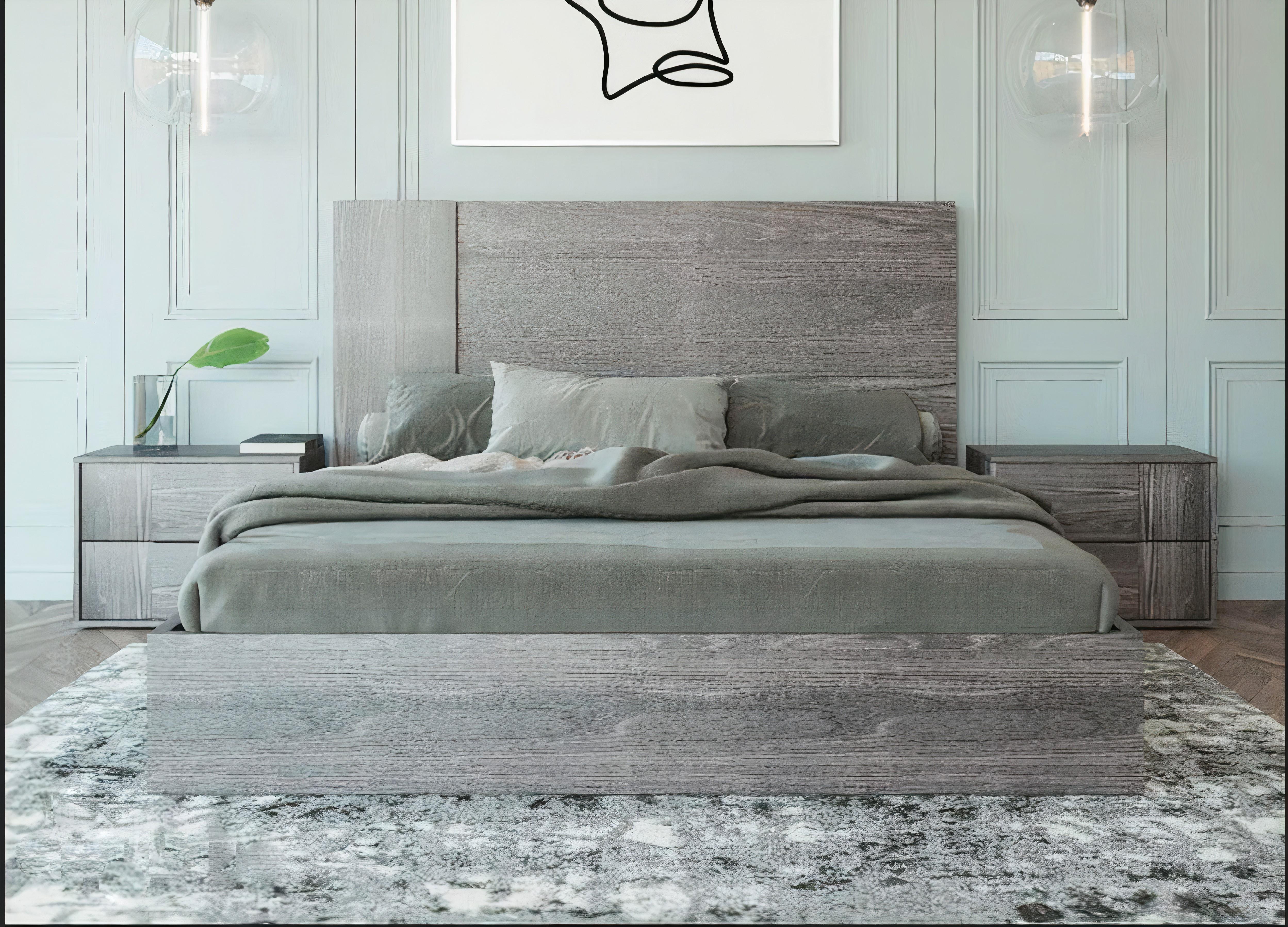 

    
VGACASUS-BED-GRY-2-K-3pcs VIG Furniture Panel Bedroom Set
