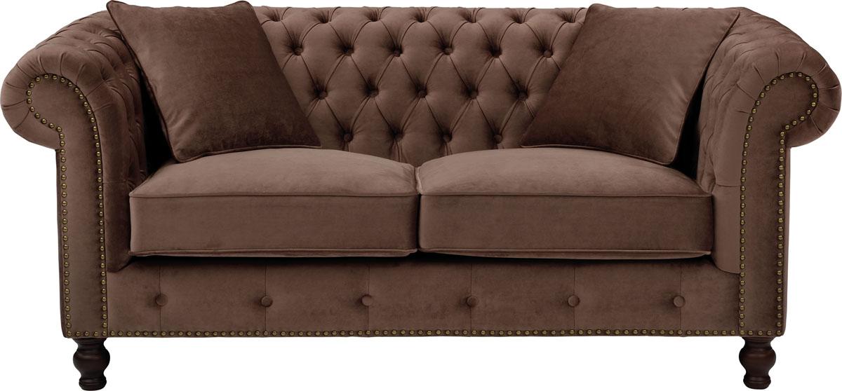 

    
ESF 108 Brown Microfiber Tufted Loveseat Traditional Classic Made in Italy
