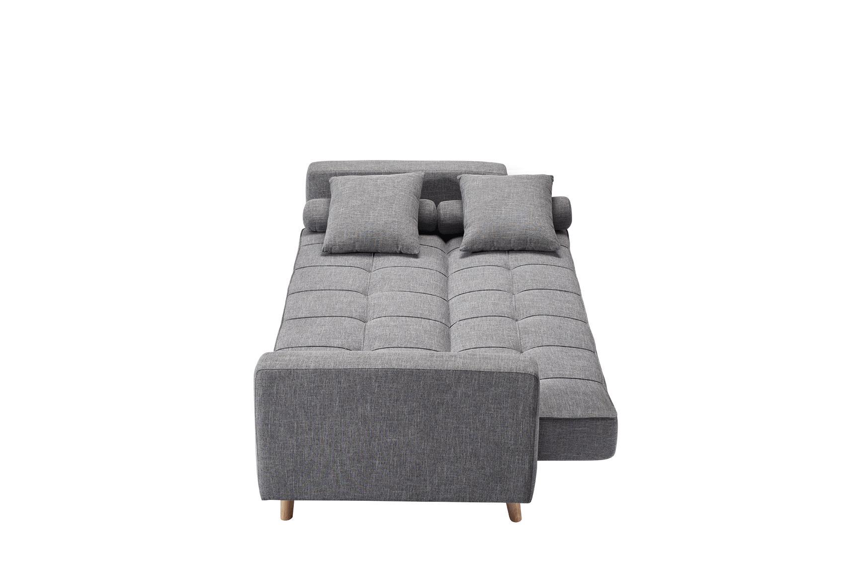

    
ESF-116-Sofa Bed Contemporary Grey Fabric 3 Seat Sofa-bed Modern Chic ESF 116
