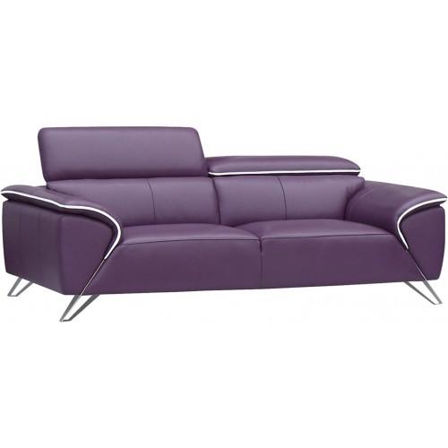

    
ESF 1513 Purple Italian Half Leather Living Room Sofa Contemporary
