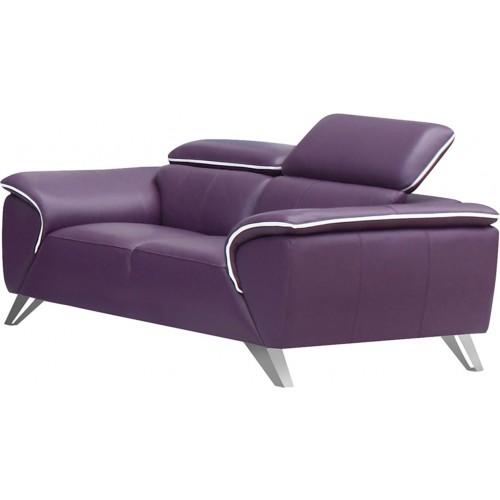 

                    
Buy ESF 1513 Purple Italian Half Leather Living Room Sofa Set 3 Pcs Contemporary
