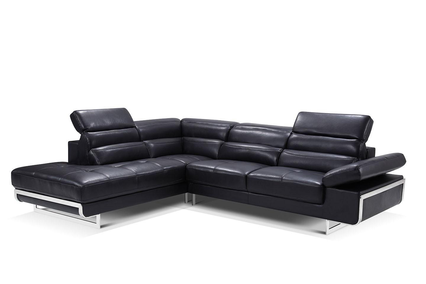 

                    
ESF 2347 Sectional Sofa Black Leather Purchase 

