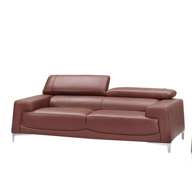 

    
Saddle Brown Top-grain Leather Sofa Contemporary ESF 2537

