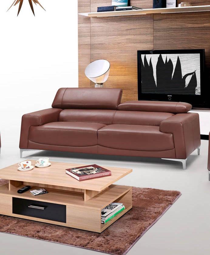 

    
Saddle Brown Top-grain Leather Sofa Contemporary ESF 2537
