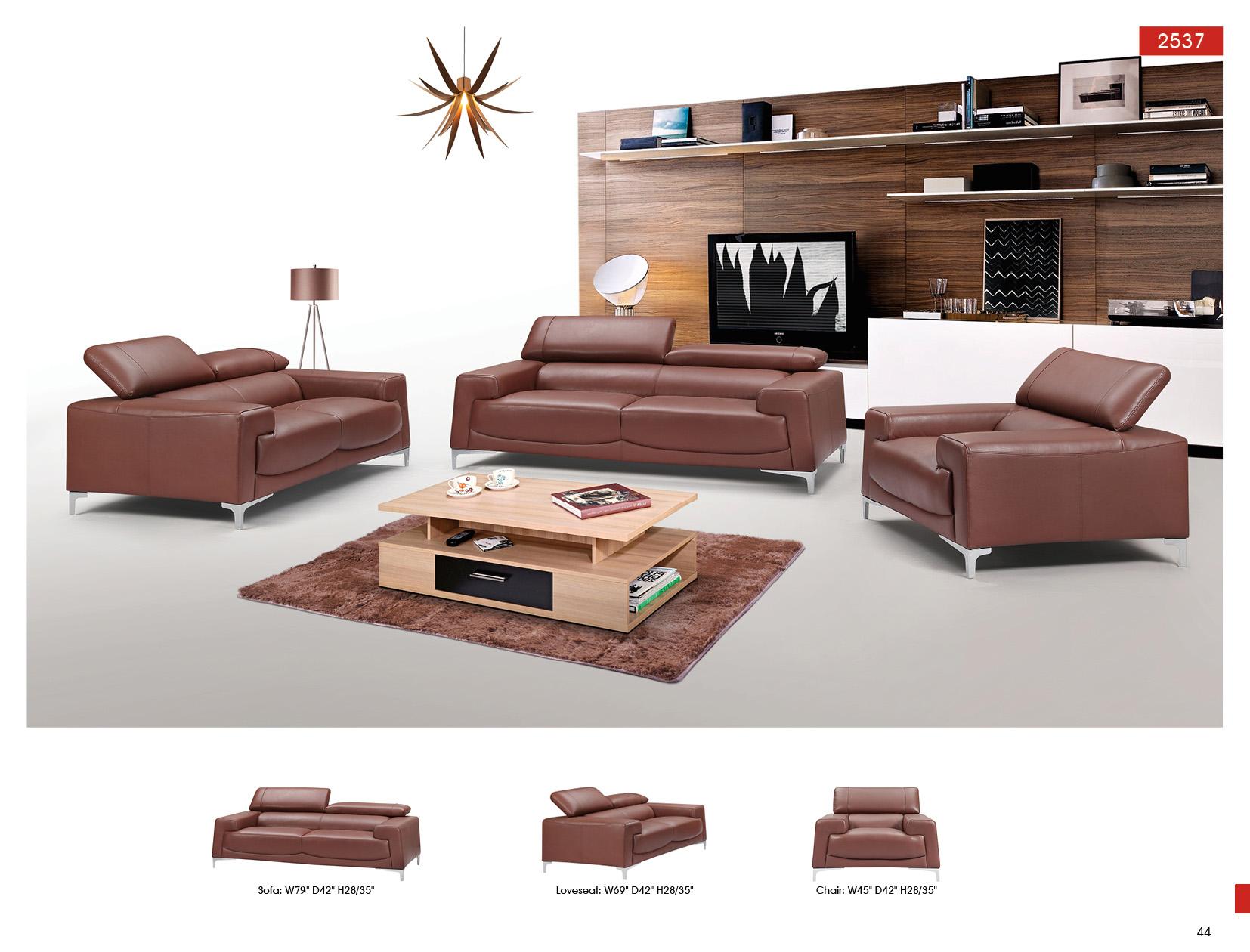 

                    
ESF 2537 Sofa and Loveseat Set Brown/Saddle Top grain leather Purchase 
