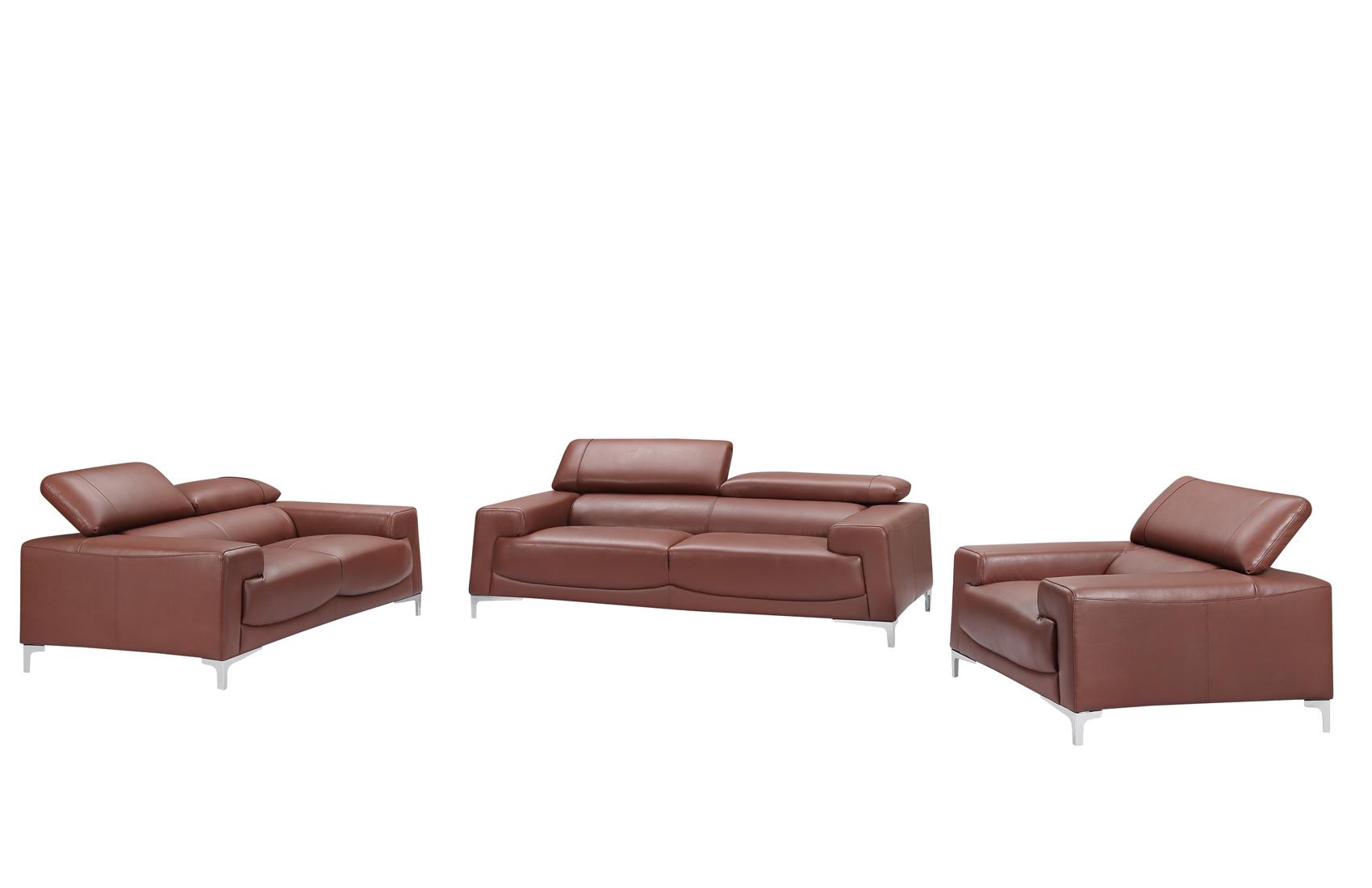 

    
ESF 2537 Sofa Loveseat and Chair Set Brown/Saddle ESF 2537-Sofa Set-3
