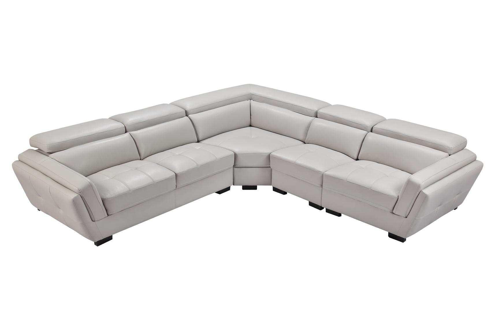 

    
ESF 2566 Sectional Sofa Light Gray 2566SECTIONAL

