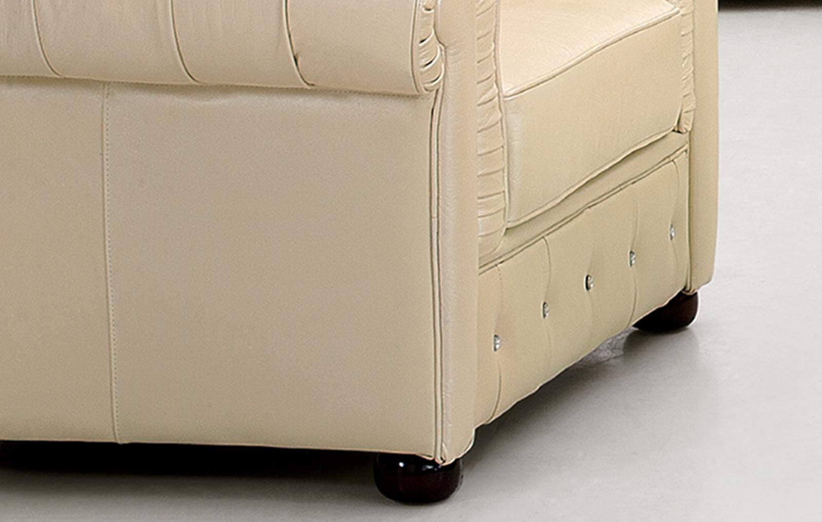 

                    
Buy Ivory Genuine Italian Leather Sofa Set 3Pcs Contemporary ESF 258
