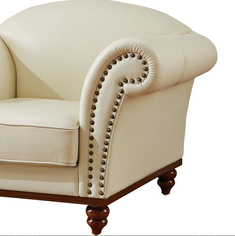 

                    
ESF 2601 Accent Chair Ivory Genuine Leather Purchase 
