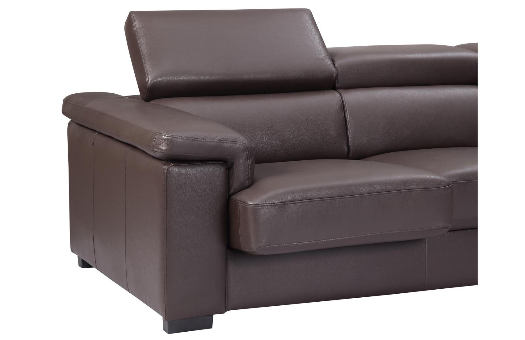 

                    
ESF 2605 Sectional Sofa Brown Top grain leather Purchase 
