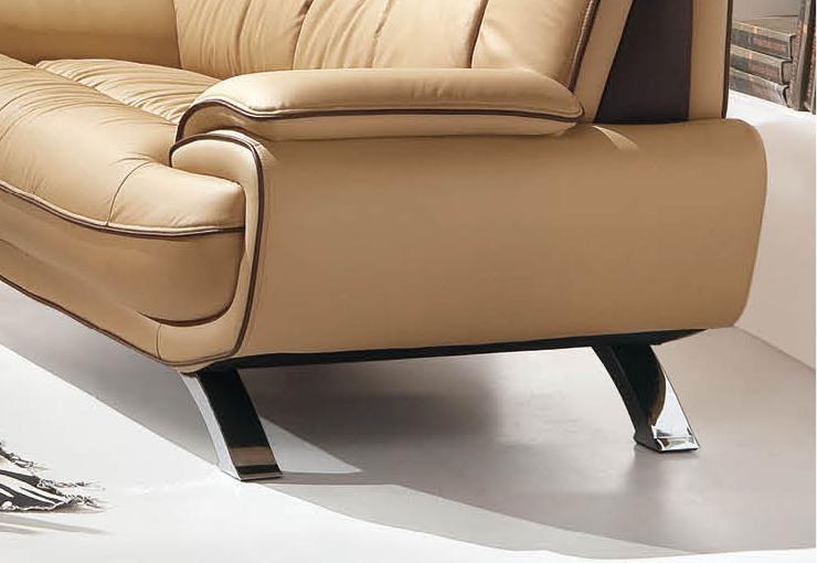 

                    
Buy Beige Brown Italian Leather Sofa Set 3 Pcs Contemporary ESF 405
