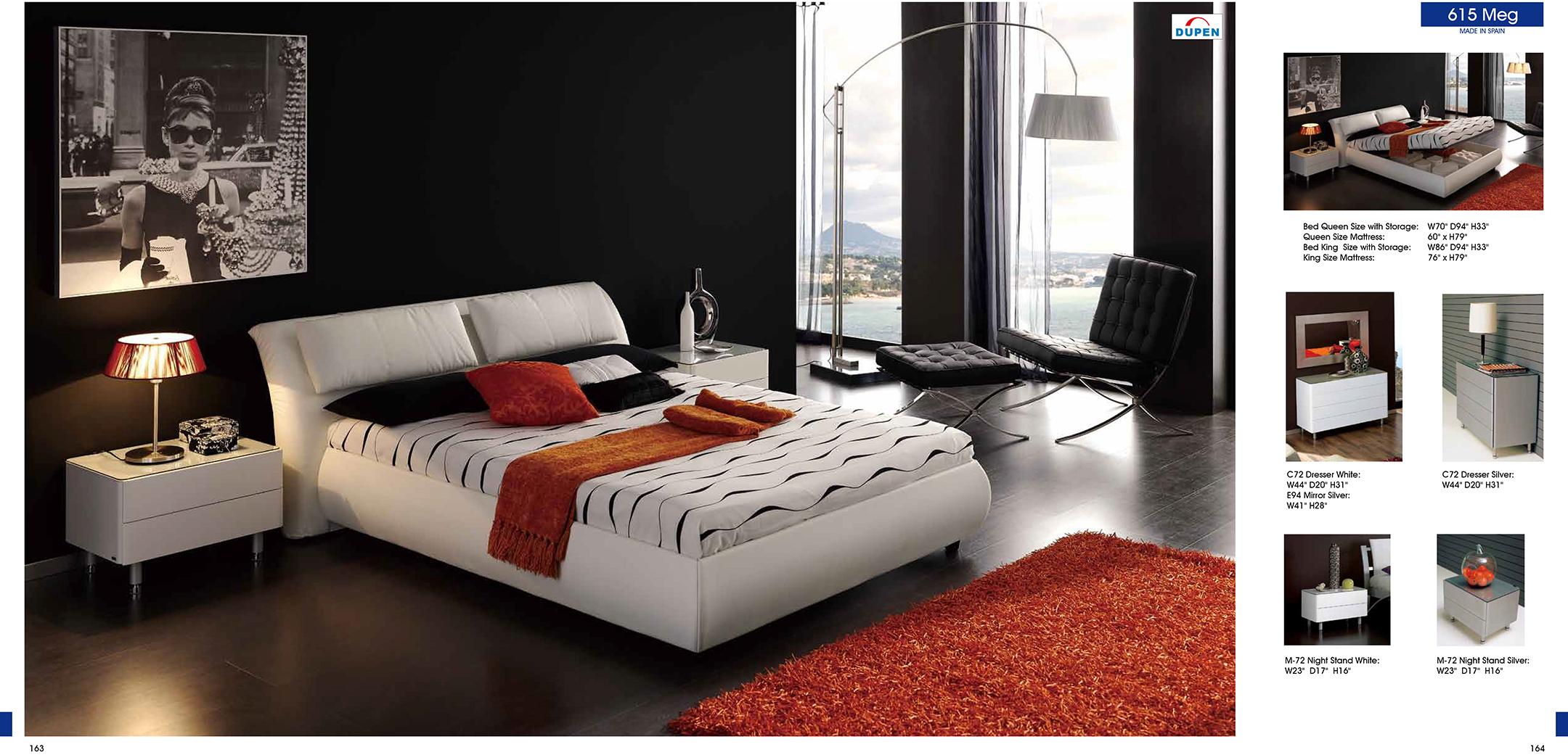 

    
ESF 615 Meg Modern White Eco-Leather King Bedroom Set 3Pcs SPECIAL ORDER

