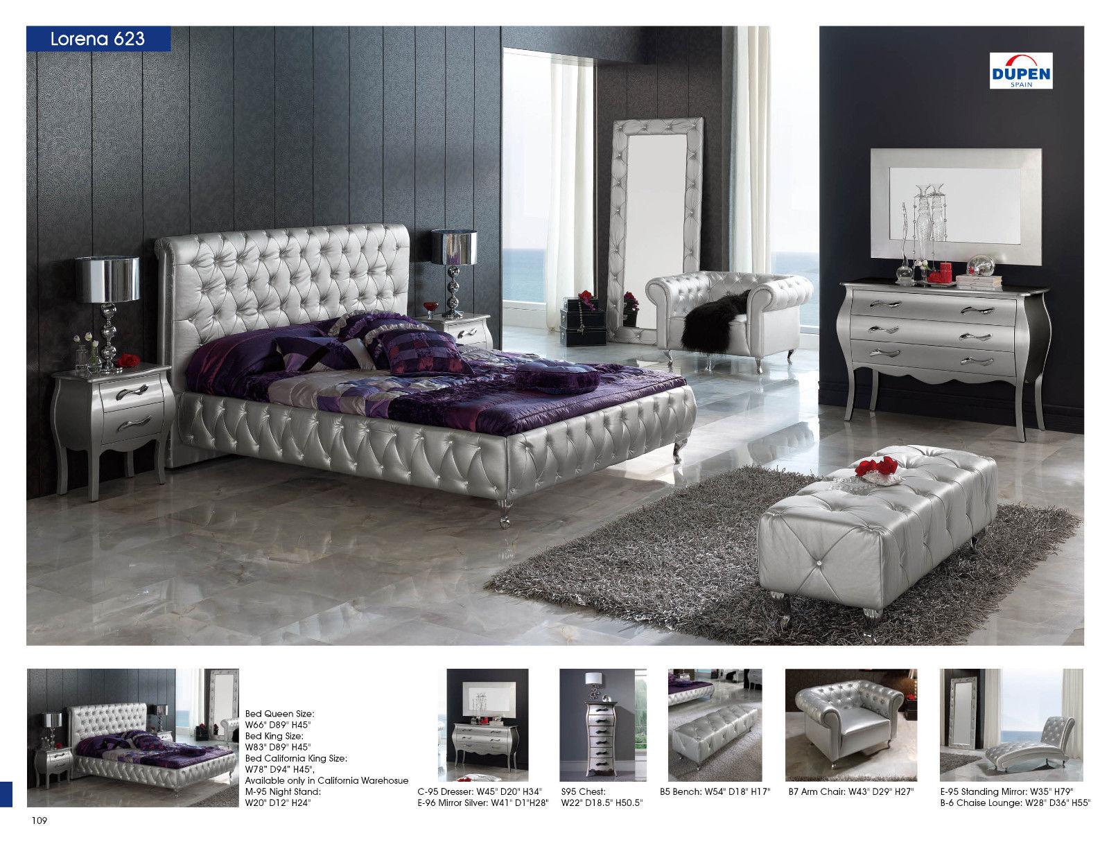 

    
ESF 623 Lorena Platform Bedroom Set Silver ESF-623 Lorena-K-Set-3
