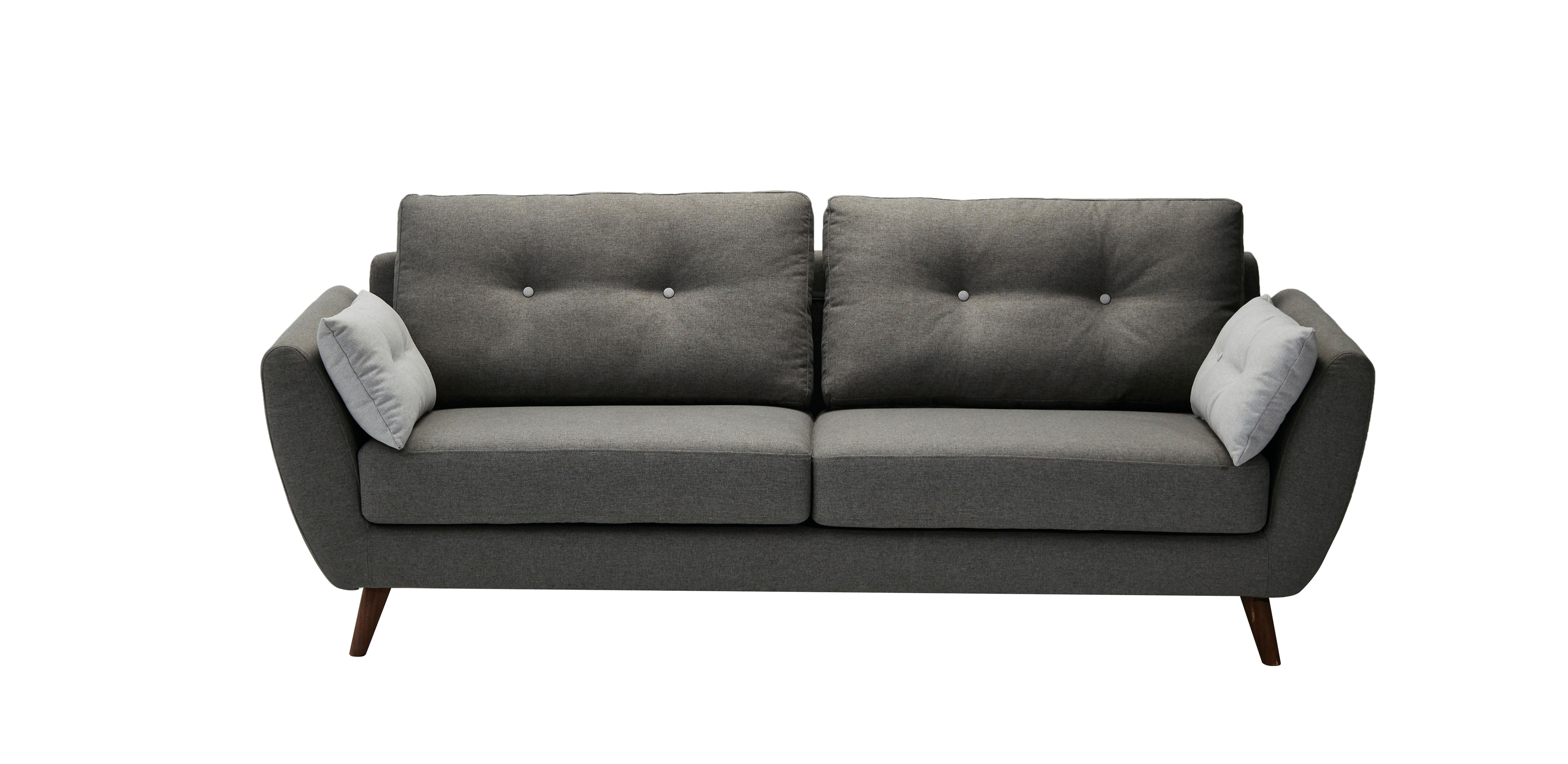 

    
ESF 707 Contemporary Grey Fabric Living Room Sofa w/Pillows

