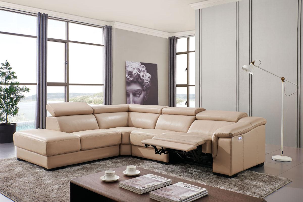 

    
ESF 760 Beige Leather Living Room Sectional Electric Recliner Left Hand Facing
