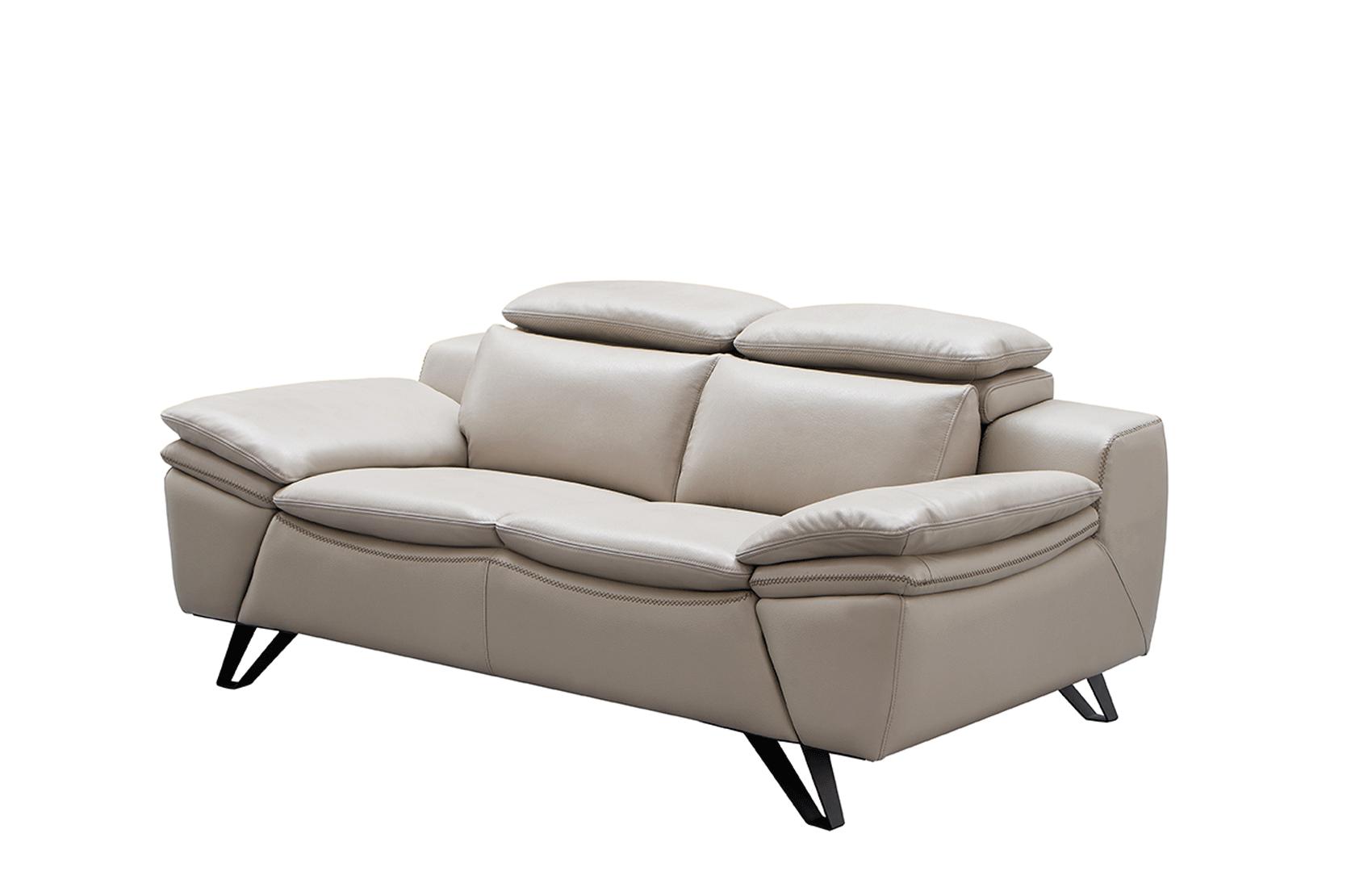 

                    
ESF 973 Sofa and Loveseat Set Light Gray Top-grain Leather Purchase 
