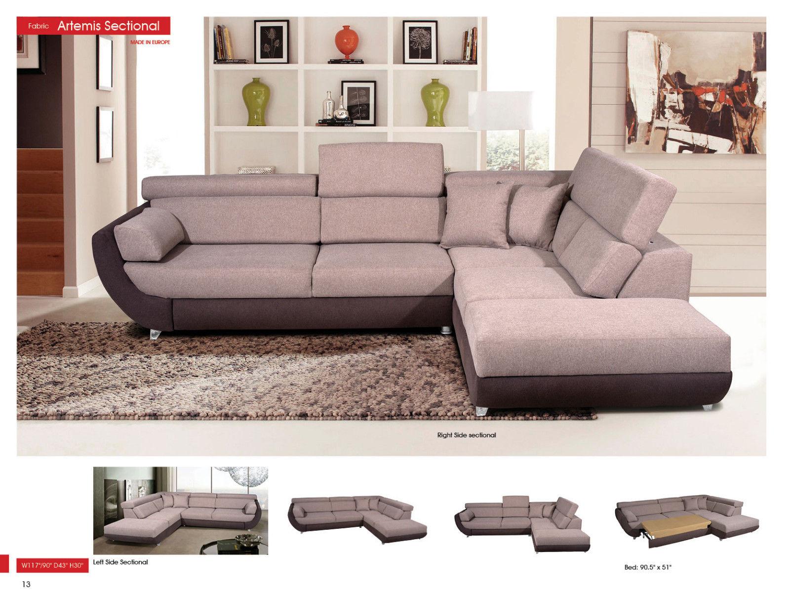 

    
ESF Artemis Modern Sand Grey Fabric Right Hand facing Living Room  Sectional Sofa
