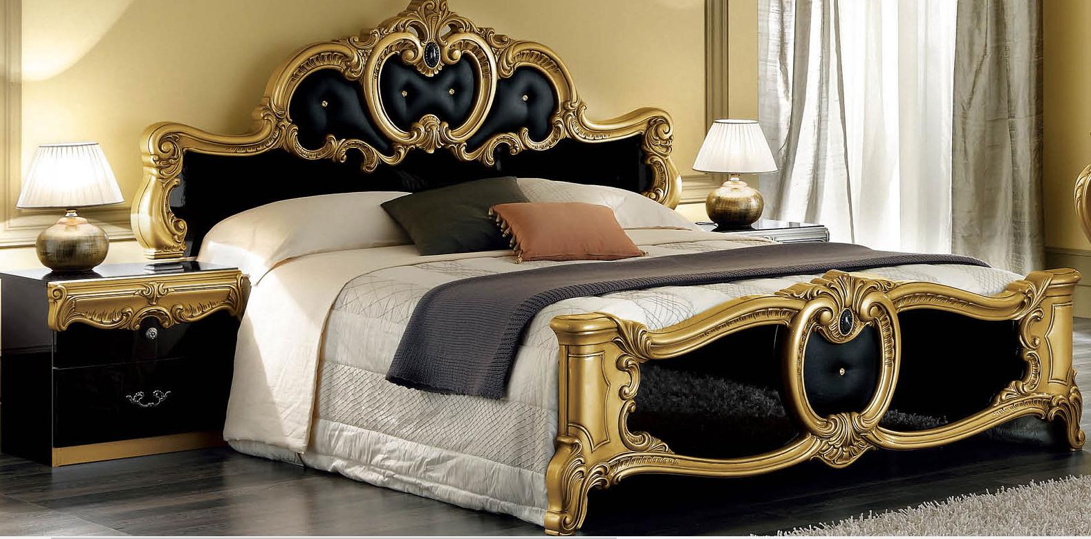 

                    
ESF Barocco Black-Gold Panel Bed Black/Gold Eco Leather Purchase 
