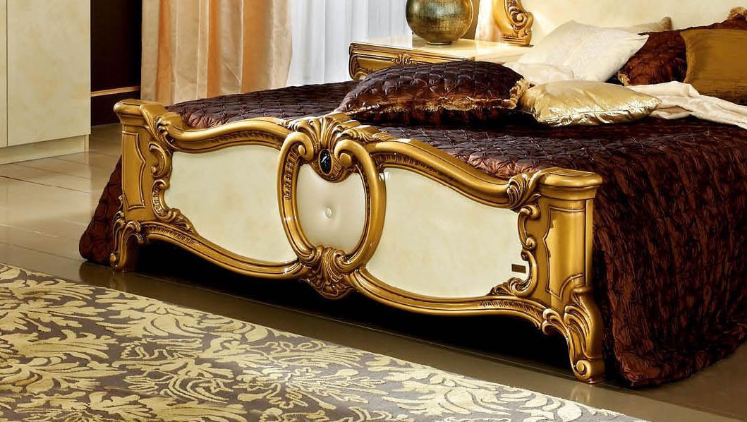

    
ESF-Barocco-Ivory-Gold-K-2NDM-5PC Luxury Glossy Ivory Gold King Bedroom Set 5Pcs Classic Made in Italy ESF Barocco
