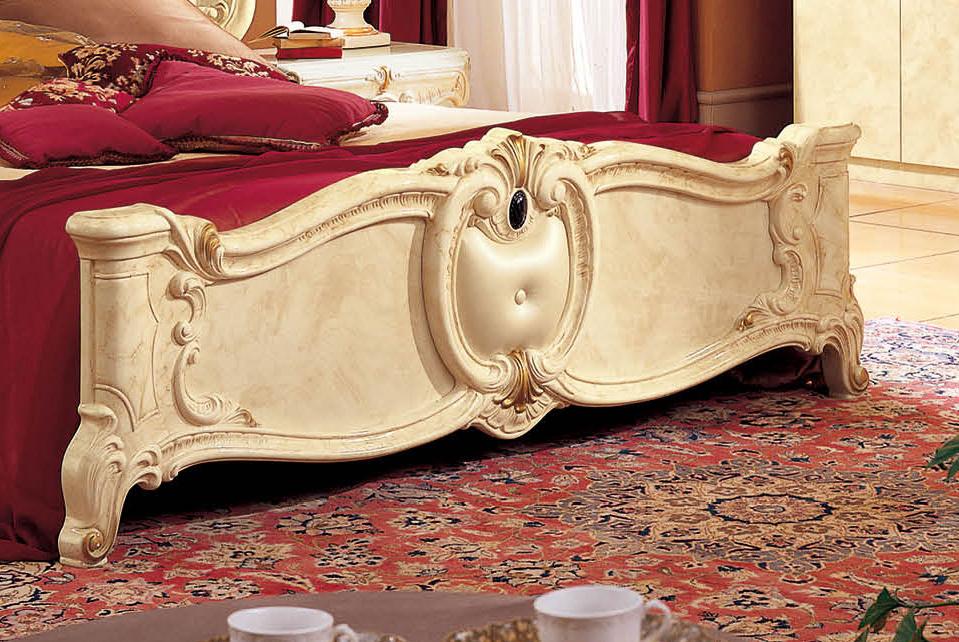 

                    
Buy Luxury Glossy Ivory Queen Bedroom Set 5Pcs Classic Made in Italy ESF Barocco
