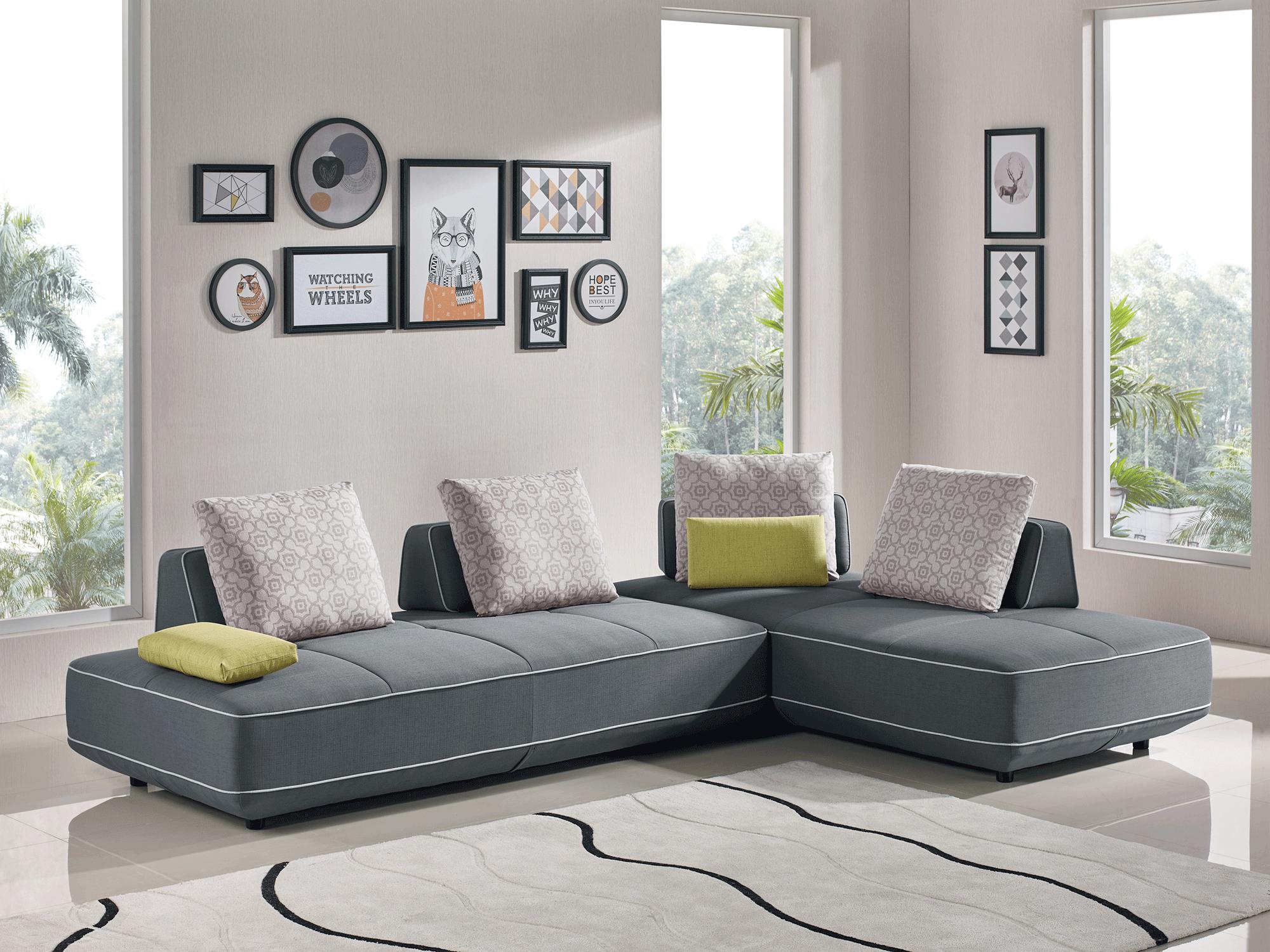 

    
ESF Blackberry Sectional Sofa Bed Gray ESF Blackberry -Sectional-Set-3
