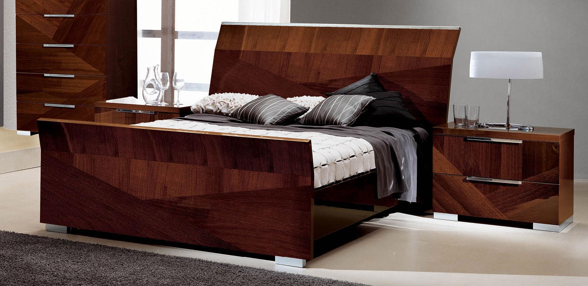 

    
ESF Capri & Cindy Modern Natural Brown Wood Queen Size Bedroom Set 3 Pcs
