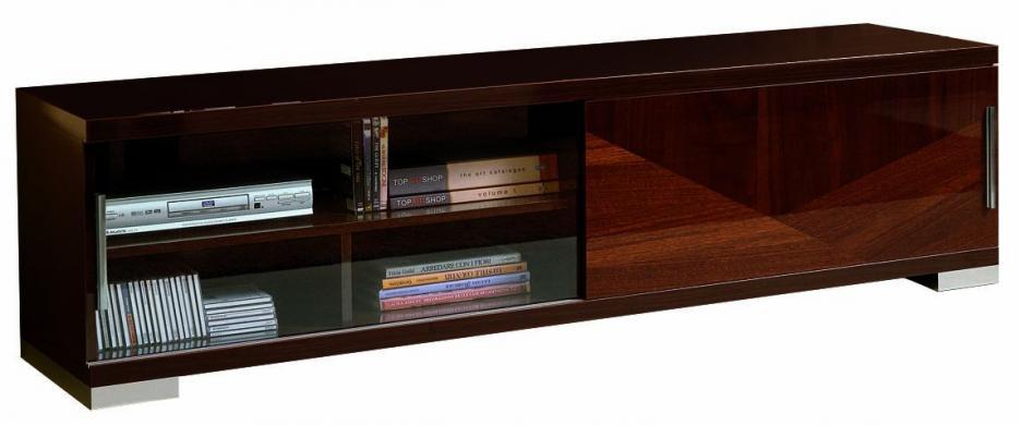

    
High Gloss Walnut Lacquer TV Stand Made in Italy Contemporary ESF Capri
