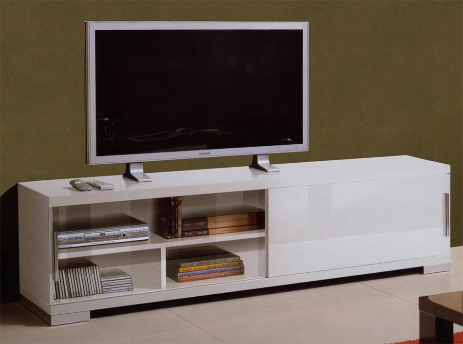 

    
High Gloss White Lacquer TV Stand Made in Italy Contemporary ESF Capri
