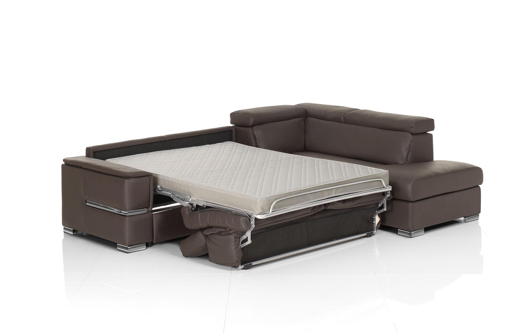 

    
ESF Chiara Modern Grayish Brown Sectional Sofa Bed Right Hand w/Sleeper
